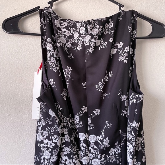 Elle Floral Black Dress - Picture 11 of 12